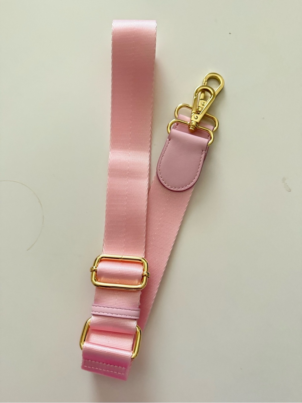 Stoney Clover Lane Pink Adjustable Strap with Gold Hardware